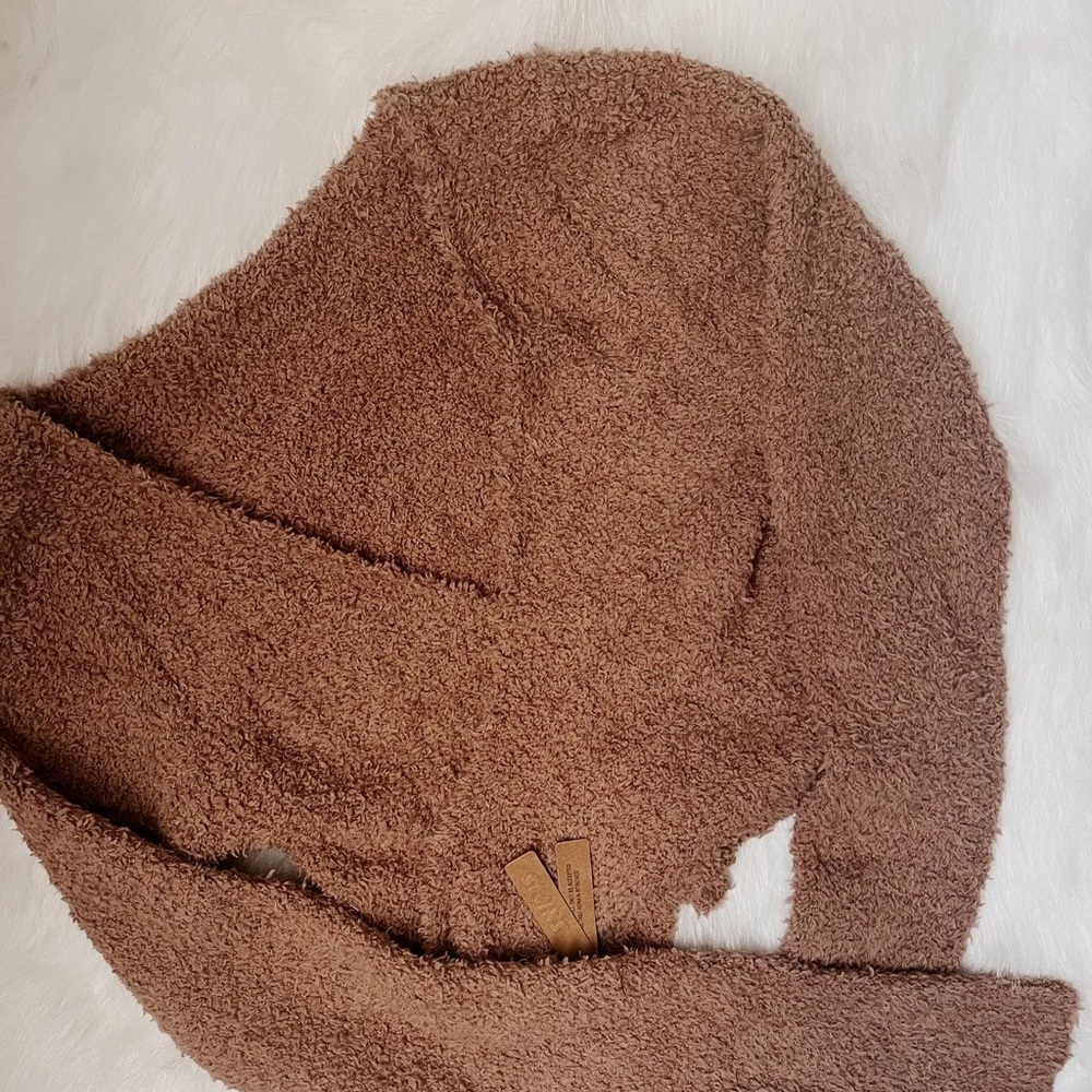 Skims Cozy Knit Wrap Top